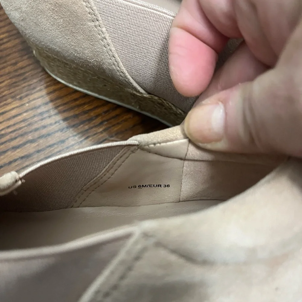 VINCE Wilden espadrilles platform slip on suede‎ sneakers New 6
